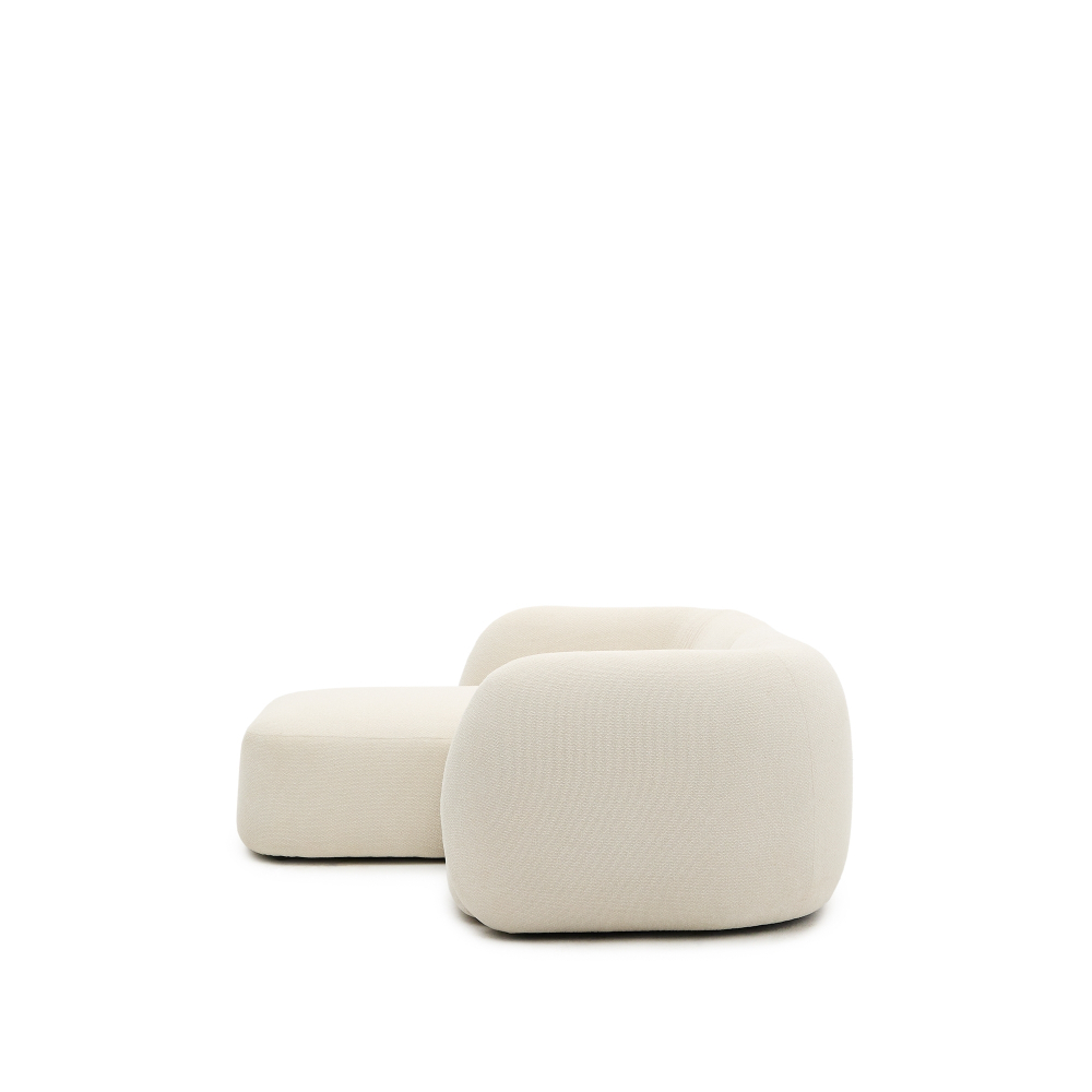 Модульный 2-местный диван Martina в экрю шенилле с левым шезлонгом 230 см