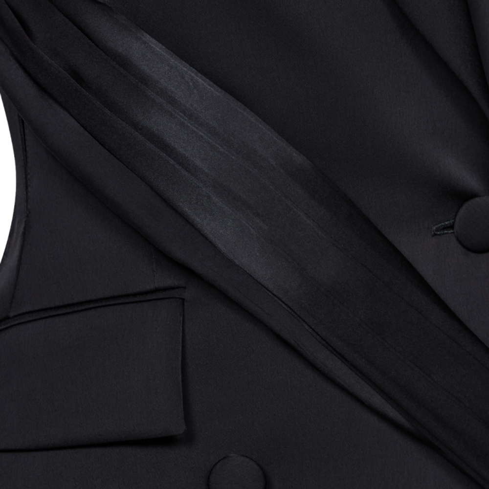 Жакет с декором из шелка из атласа