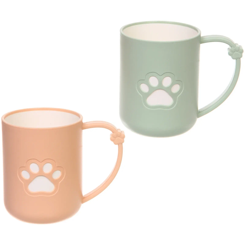 Кружка пластиковая 500мл «Лапка», микс цветов