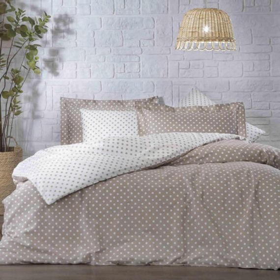 Постельное белье Macchiato кофейный deluxe TIVOLYO HOME Турция