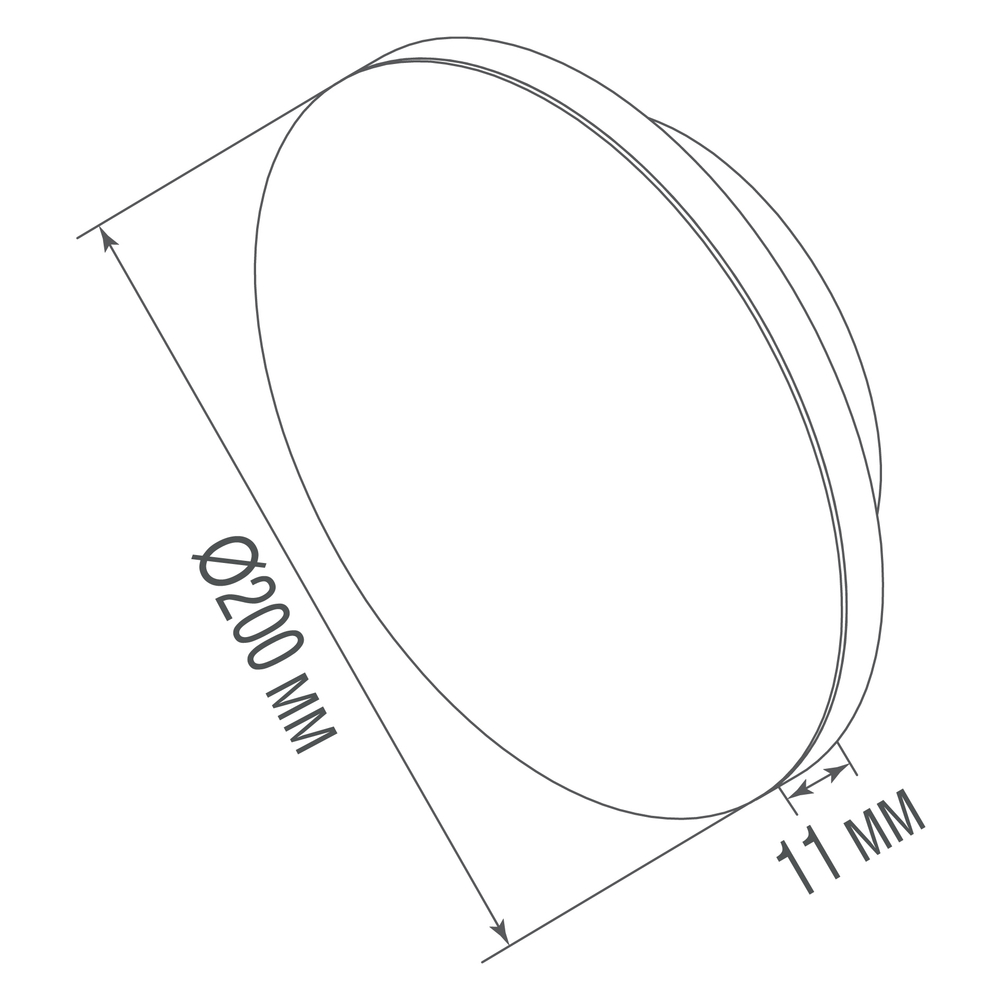 Декоративная панель для Base DL20781,  D200*W11мм,  IP20,  матовый кашемир