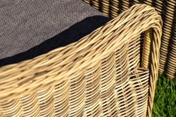 "Равенна" лаунж-зона из искусственного ротанга, цвет соломенный