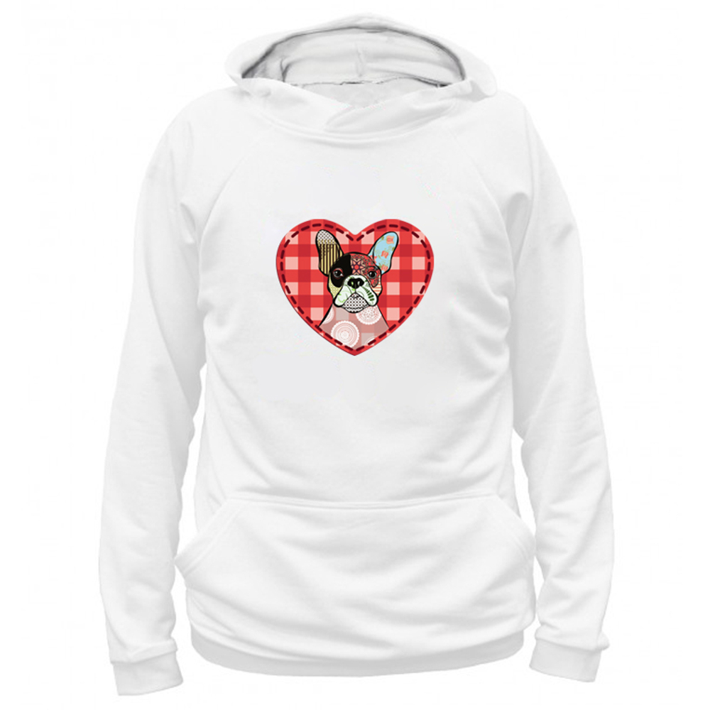 Толстовка "Разноцветный Французский бульдог"