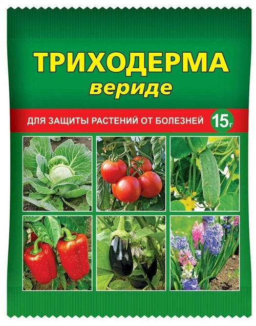 Триходерма вериде биопрепарат для защиты растений от болезней, 15 гр.