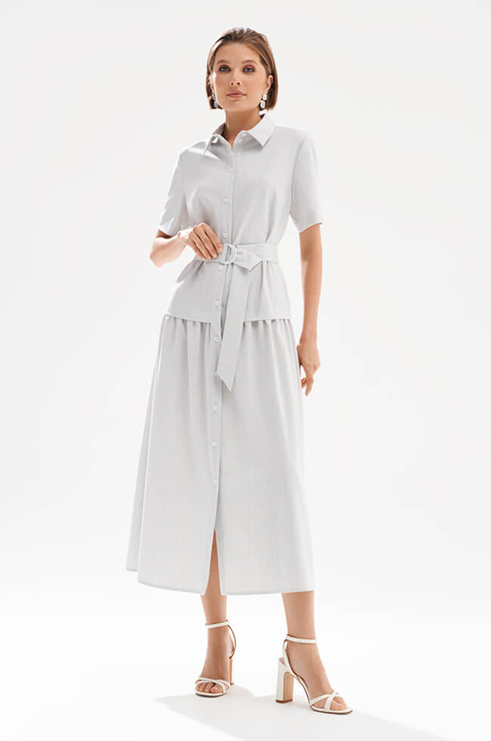 51756 Платье женское (светло-серый)