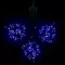 Комплект мерцающих гирлянд на деревья 60 м., 3 луча по 20 м, 24V, 600 синих LED ламп, черный ПВХ, LTC (KDD600BLW-11-1B)
