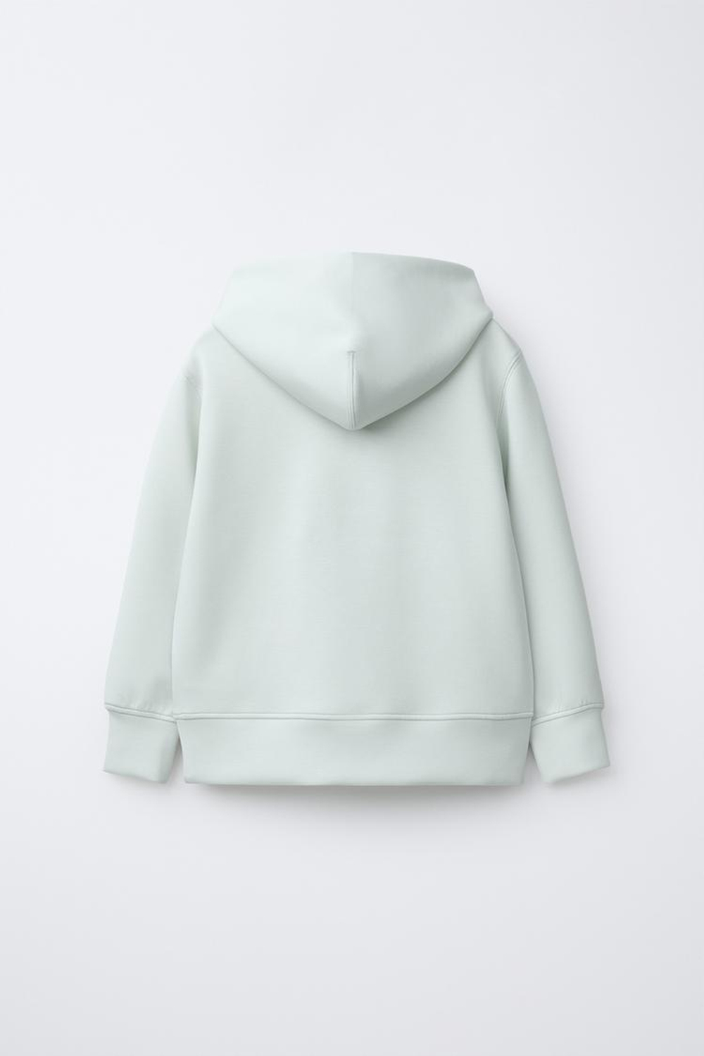 ZARA СПОРТИВНАЯ ТОЛСТОВКА С ПРИНТОМ, МЯТНЫЙ