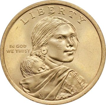 1 доллар (dollar) 2015 P США «Коренные Американцы - Рабочие Мохоки»