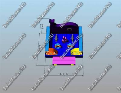 Коммерческий надувной батут "Морское царство 2"
