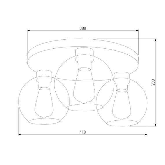Потолочная люстра TK Lighting 2776 Cubus Graphite
