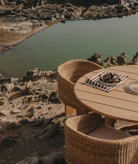 Стол Xoriguer Ø140 см, массив эвкалипта