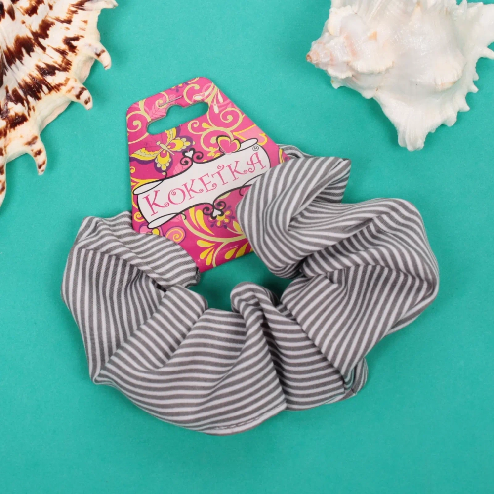 Резинка для волос «Collection School», принт полоска, микс 6 цветов, d-10см