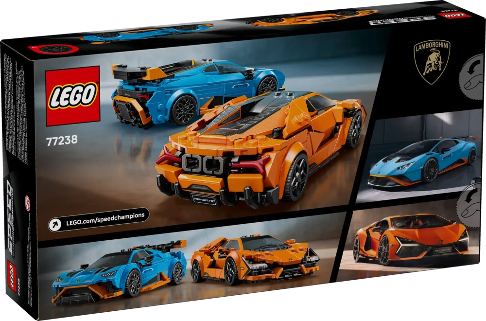 Конструктор LEGO Speed Champions 77238 Lamborghini Revuelto and Huracan STO