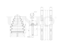Пыльник ШРУСа (к-т) UNIO DUC-30024K
