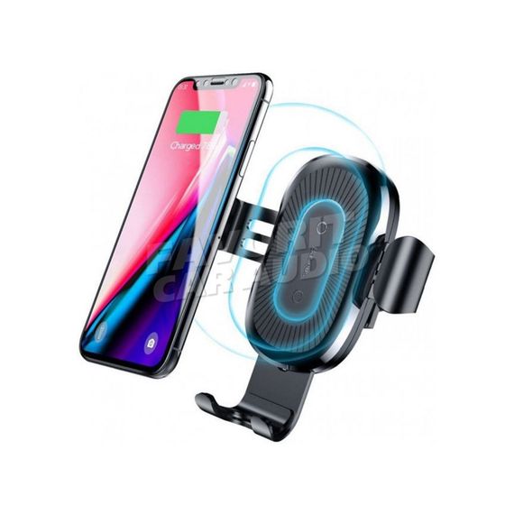 Держатель Baseus WXYL-01 бесп. зарядка чёрный