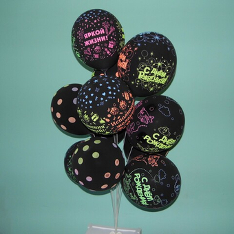 Фонтан из воздушных шаров ко дню рождения