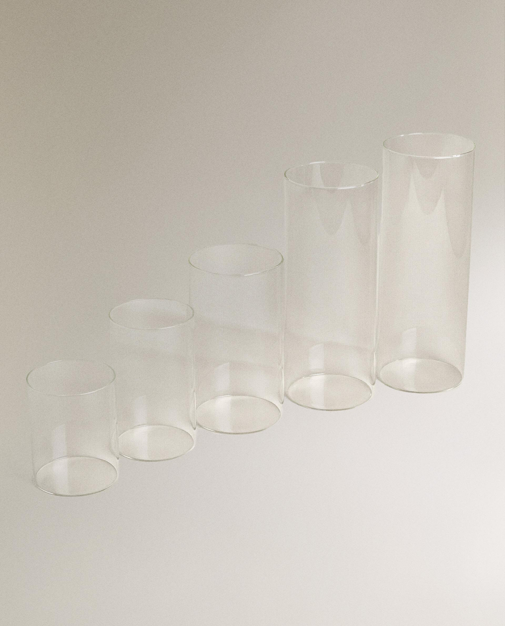 Zara Home Подсвечник из стекла, цвет прозрачный, 12 см