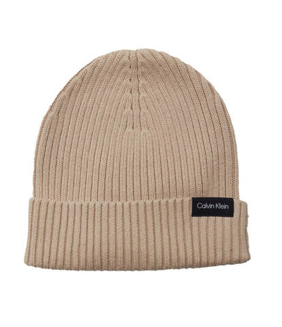 Шапка CLASSIC RIB BEANIE Calvin Klein - бежевый(K50K510982)