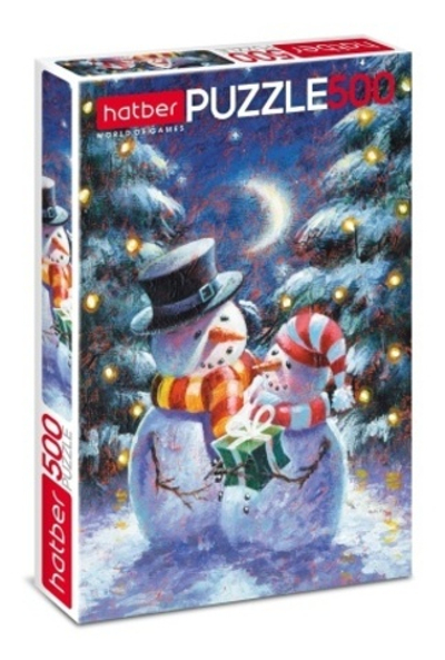 ПАЗЛЫ для детей 500 элементов А2ф 330х480мм -Снежные друзья-