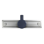 Душевой лоток AZARIO 300 мм, D40(50), 360°, металлическая перфорированная решетка, металлический желоб, комбинированный затвор (AZT3FT01300)