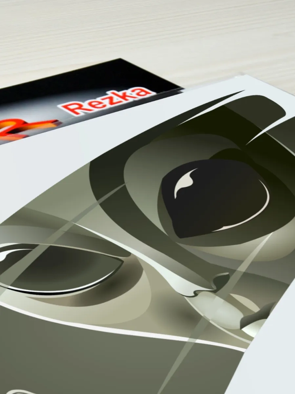 Наклейка - Инопланетянин выглядывает Пришелец