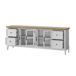 Тумба под ТВ «Квадро-С» из массива сосны 199.6*76.5*42 см