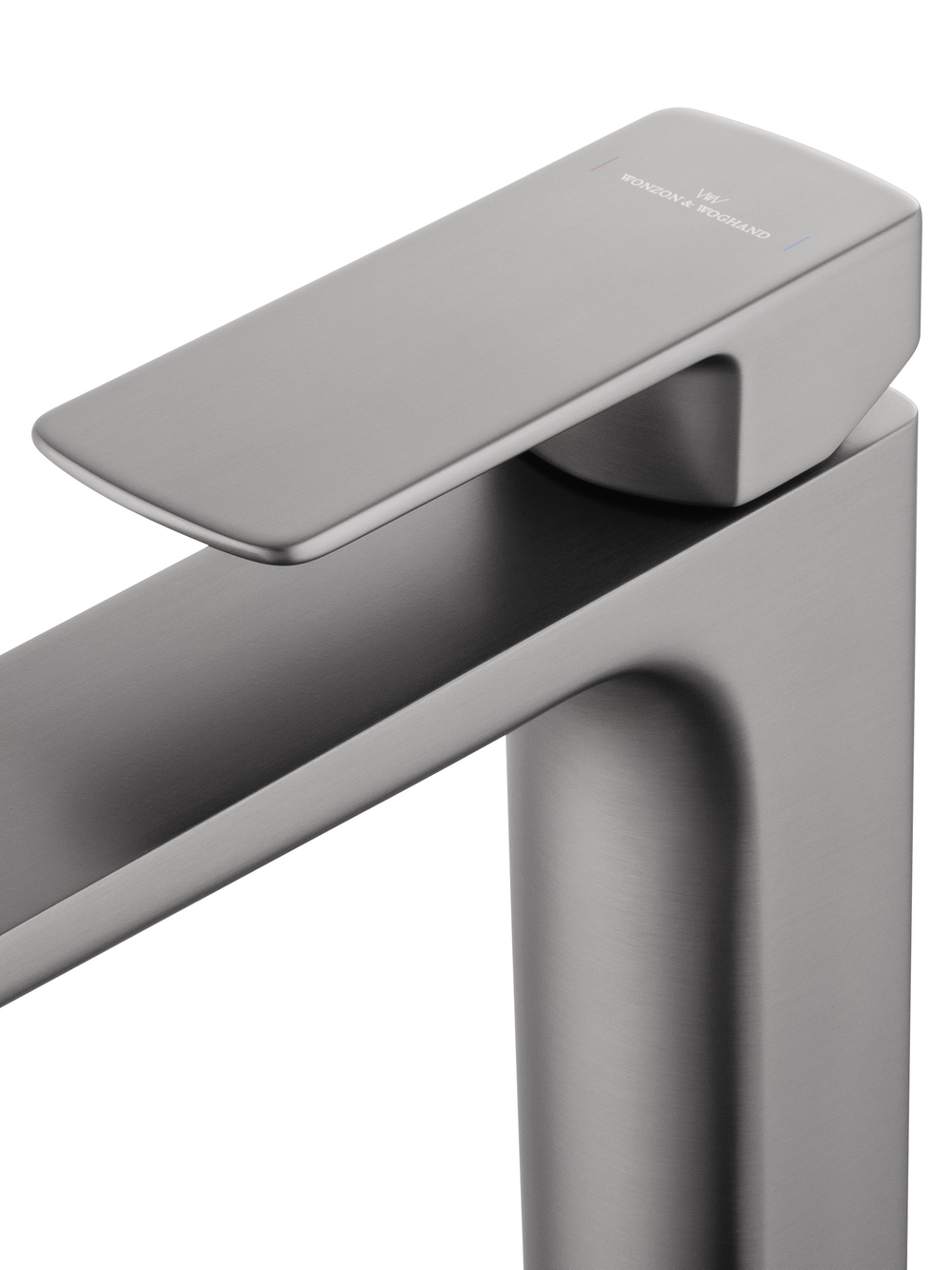 Смеситель для раковины высокий WONZON & WOGHAND EDGE, Темный графит (WW-88239003-BGM)