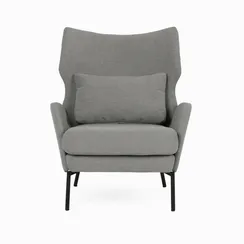 Кресло Alexa, серый велюр