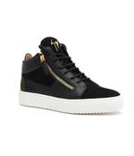 Кожаные кроссовки Giuseppe Zanotti - черный(RM30056)