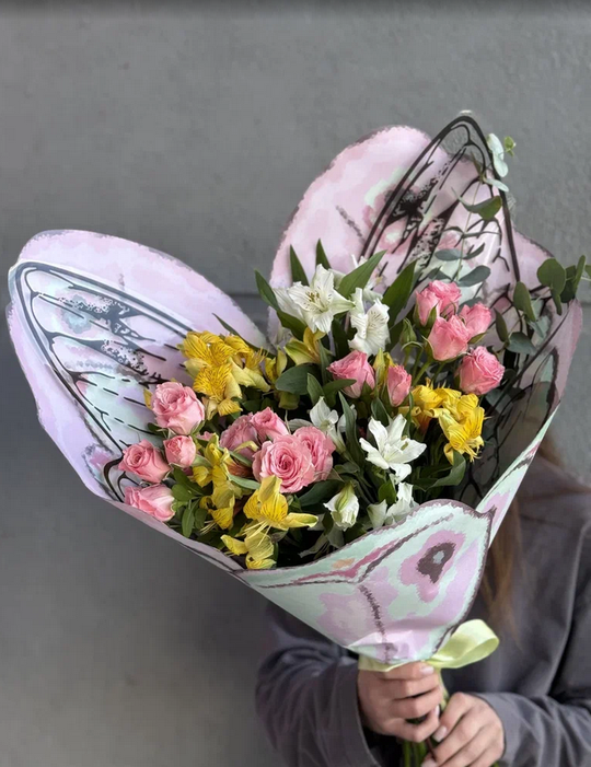 Букет цветов Бабочка №6