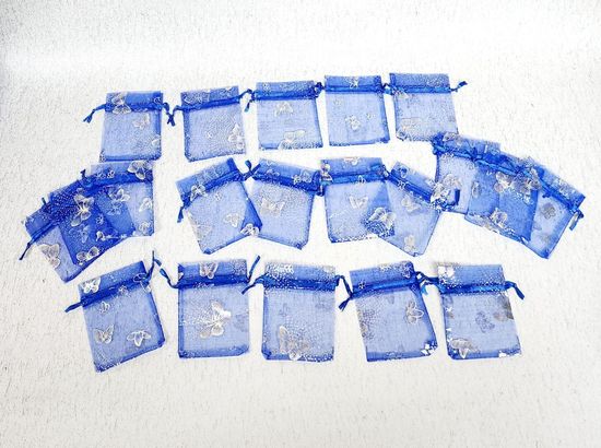 Мешок для подарков бирюза 20 шт