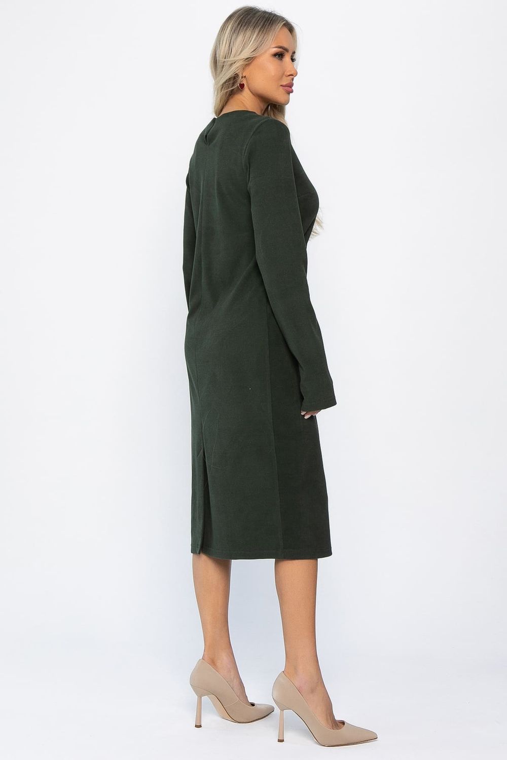 Платье трикотажное Уютный вечер (хаки) П14359-25М LT Collection