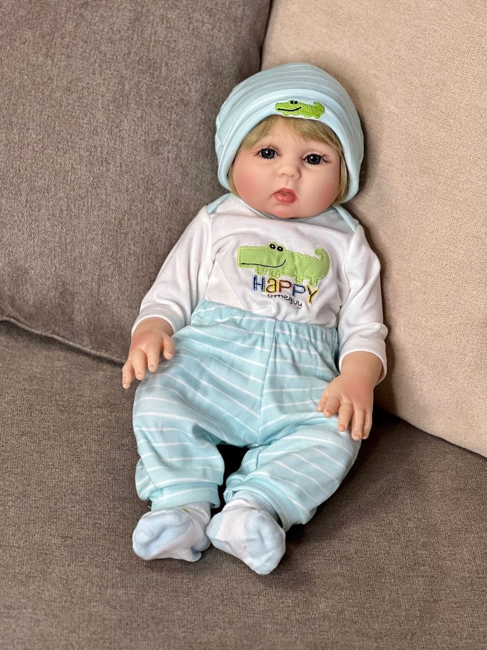 Кукла Реборн виниловая 47см в пакете (FA-043)