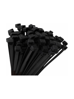 Нейлоновая хомут-стяжка 7,6х450 черная, 100 шт Gigant G/1/89