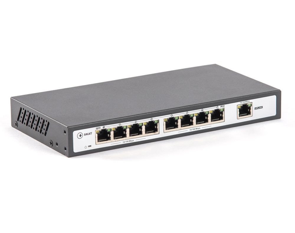 SKAT PoE-8E-1E PoE коммутатор Бастион