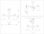 Люстра на штанге Ambrella Light TR TR82206