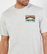 Футболка VINTAGE 90S Superdry - серый(M1011412A)