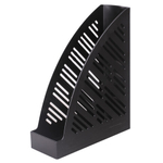 Лоток вертикальный для бумаг BRAUBERG «Standard+», 250×90×300 мм, черный, 2 штуки в комплекте.