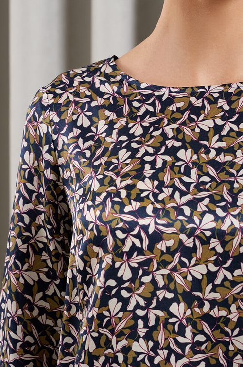 22888 Блузка женская (синий принт)