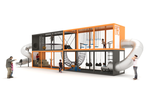 Игровой комплекс СТРОЙКА КВАДРО 2.0 4 сегмента