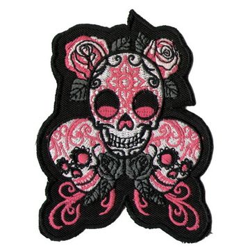 Нашивка Черепа с розами