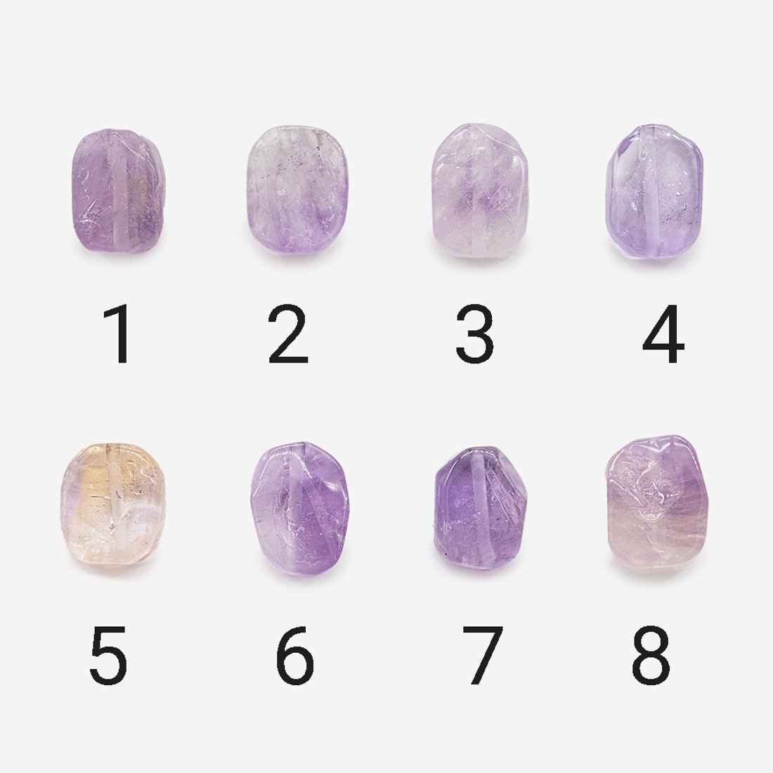 Бусина из натурального аметиста