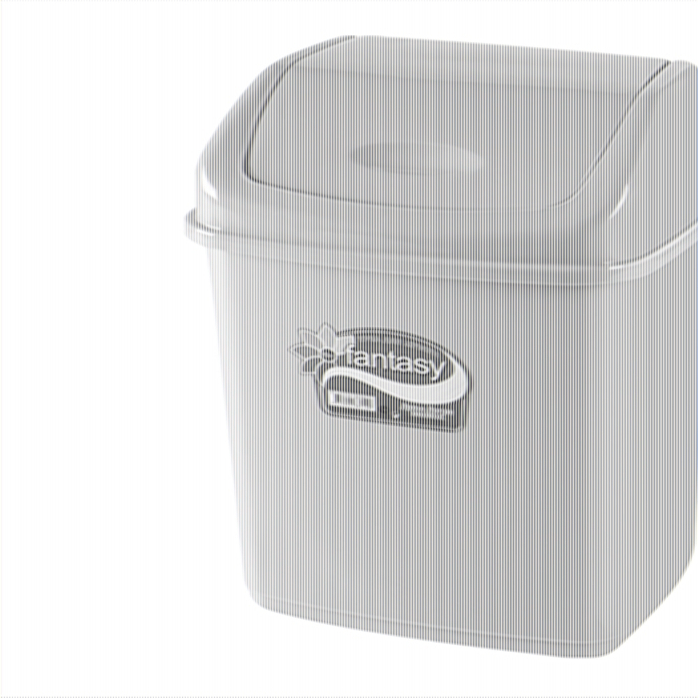 Контейнер для мусора с плавающей кр. "Фантазия" 18 л голубой