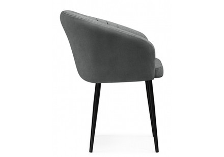 Стул на металлокаркасе Woodville Моншау marseille 11, черный, ножки черные