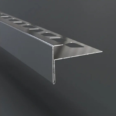 Профиль для защиты ступеней ZSF, нержавеющая сталь полированная