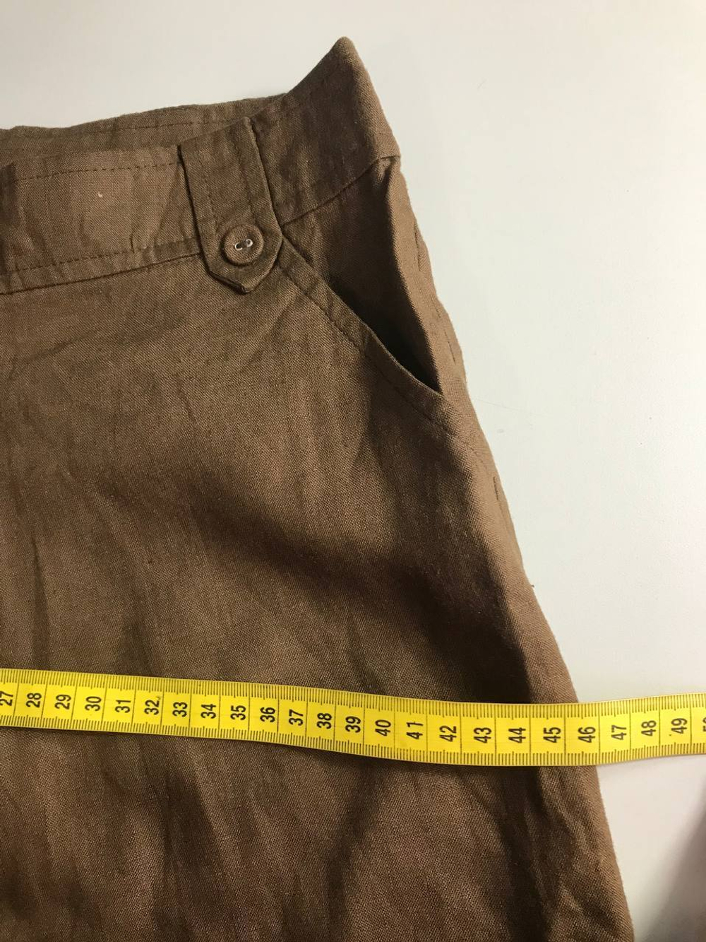 Бриджи Zara льняные приятного цвета, маркировка S, визуально 44 размер, новые