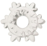 Прозрачное кольцо Heavy Cock Ring Ice Flower (Цвет: прозрачный)