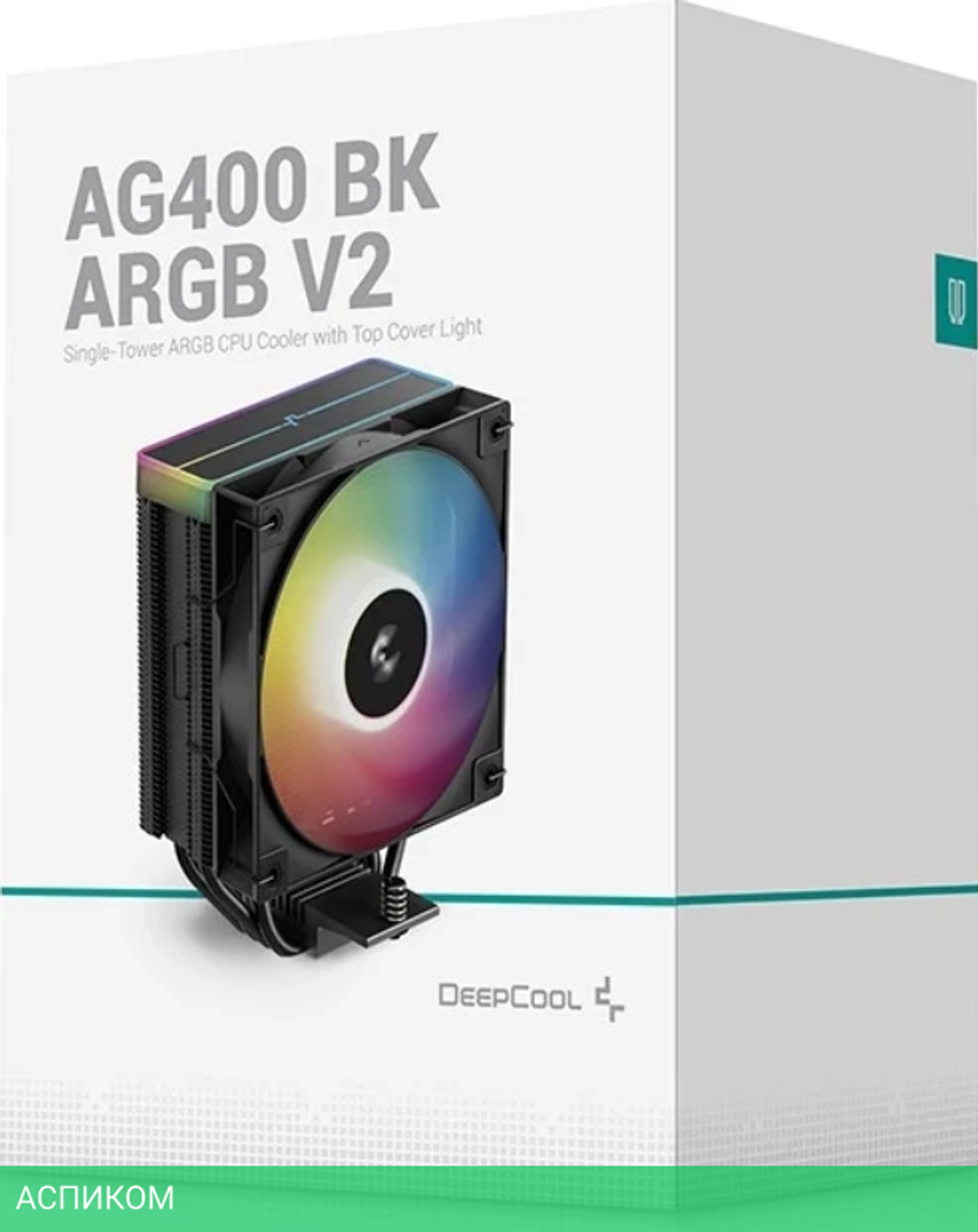 Кулер для процессора DeepCool AG400 BK ARGB V2 (R-AG400-BKAMMN-GJD)