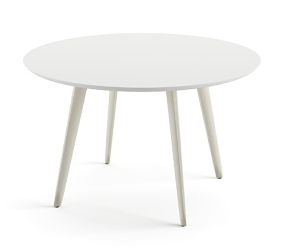 Стол Meety ARPER  ламинат/алюминий white matt d1190х725h