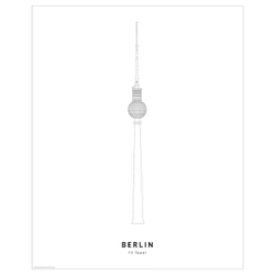 IKEA BILD  (ИКЕА БИЛД)  -  Плакат, Телевизионная башня, Берлин, 40x50 см